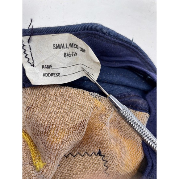 Vintage CUB SCOUTS Wolf Cubs Boy Snap Back Hat Cap BSA Yellow Navy Small Medium - Picture 9 of 10